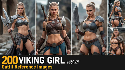 Viking Girl VOL.01 |4K Reference Images