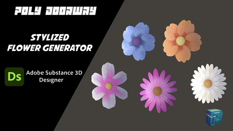 Flower Texture Generator - Substance Designer