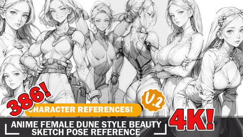 386 Various Dune Style Outfit Character Sketch Pose Reference Intricate Designs and Designs Reference Art V2 4K