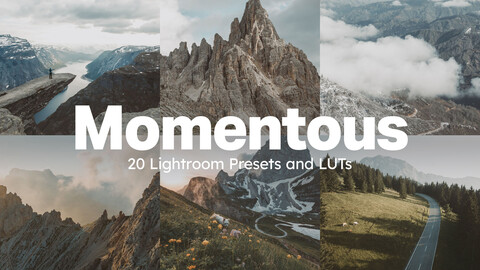 20 Momentous Lightroom Presets LUTs