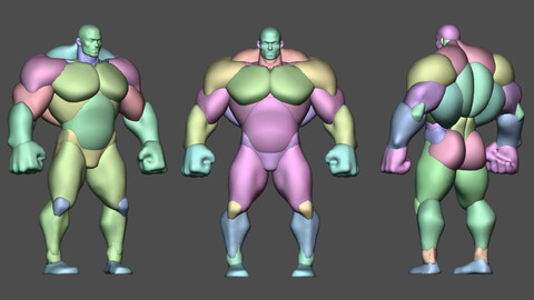 Massive Super Hero Anatomy Blockout