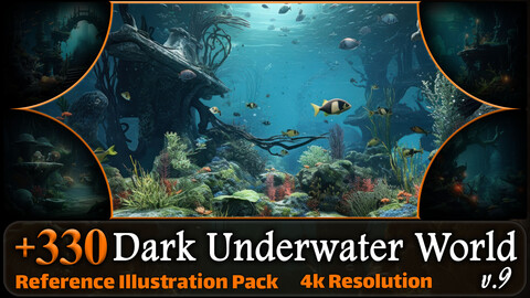 330 Dark Underwater World Reference Pack | 4K | v.9