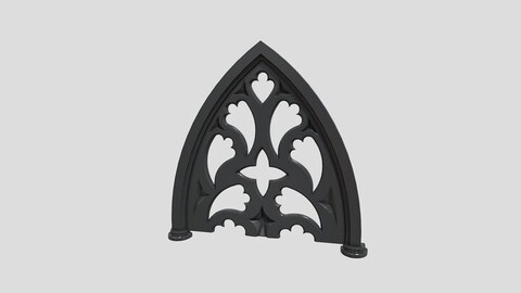 Decorative gothic frame for mantel or shelf