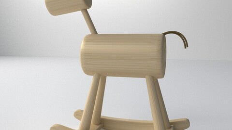 Wood Rocking Horse