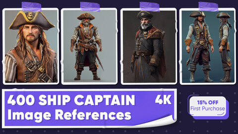 400 Ship Captain Image References - Vol 01