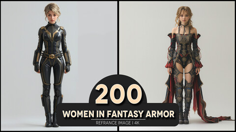 Women in Fantasy Armor 4K Reference/Concept Images