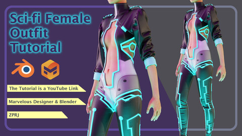 Sci-fi Female Costume Tutorial + Zprj file