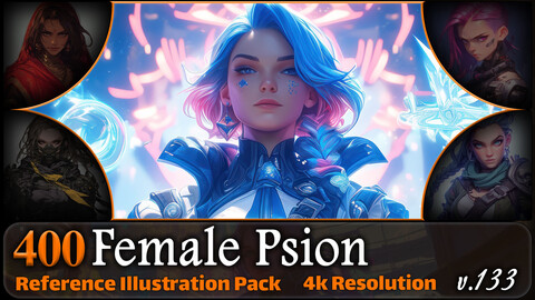 400 Female Psion Reference Pack | 4K | v.133