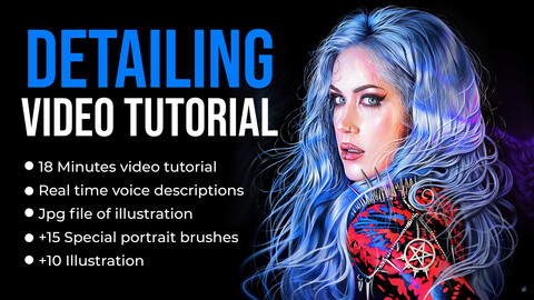 Detailing Illustration in Photoshop Video Tutorial