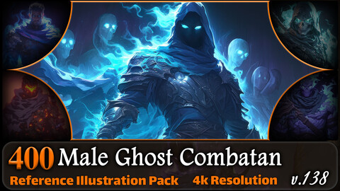 400 Male Ghost Combatan Reference Pack | 4K | v.138