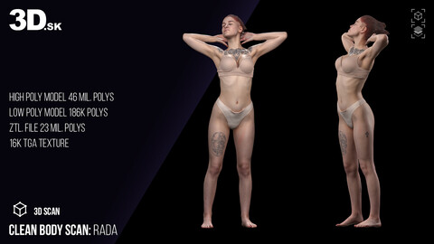 Clean 3D Body Scan | Rada Underwear