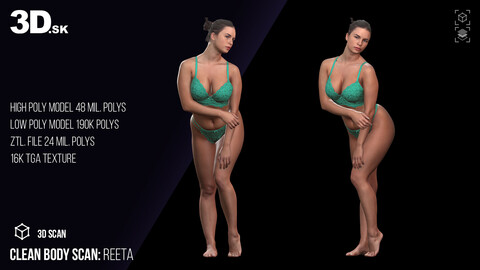 Clean 3D Body Scan | Reeta Underwear