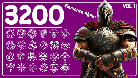 +3200 Element Patterns and Alpha | 4K