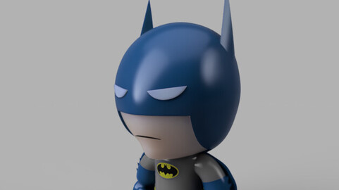 Mini Batman / Blue and Gray Suit (Bruce Wayne)