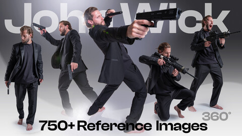 John Wick Combat Shooting and Fighting Poses [750+ Reference Images]