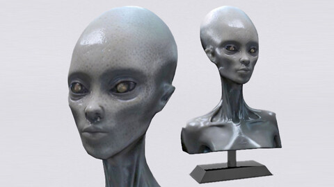 Alien Woman Bust