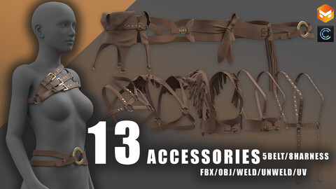 13 accessories/clo3d/marvelous/harness/belt