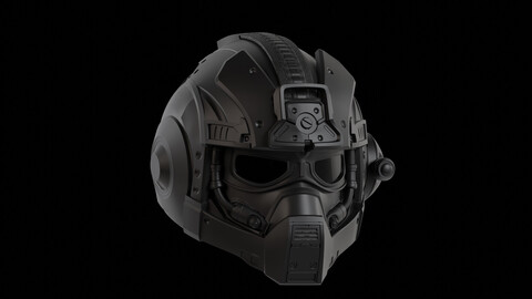 Futuristic Anthony Carmine Helmet STL Printable