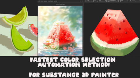 Reference Image Color Picker Plugin for Adobe Substance 3D Painter