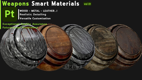 Weapons Smart Material - Wood . Metal . Leather ...!