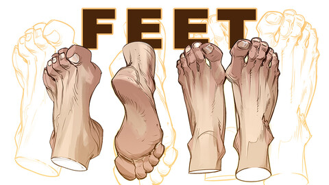 Feet Drawing Tutorial