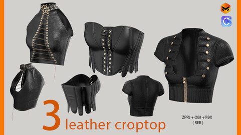 leather crop top 1