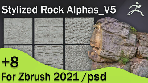 Stylized Rock Alphas_V5