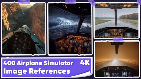 400 Airplane Simulator Image References - Vol 01