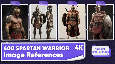 400 Spartan Warrior Image References - Vol 01