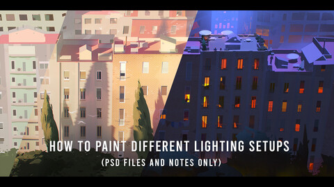 How to paint different lighting setups (PS files)