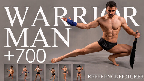 700+ Warrior Man Reference photo pack