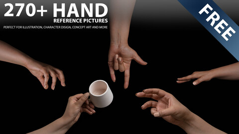 Female Hand Reference Picture Pack . 270+ Images . Free Pack