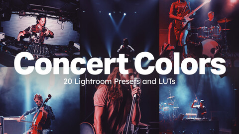 20 Concert Colors LUTs & Lightroom Presets