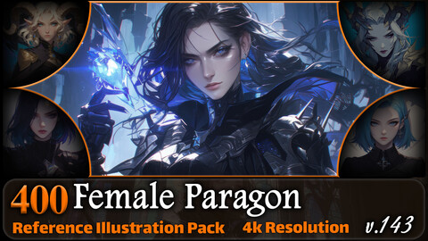 400 Female Paragon Reference Pack | 4K | v.143