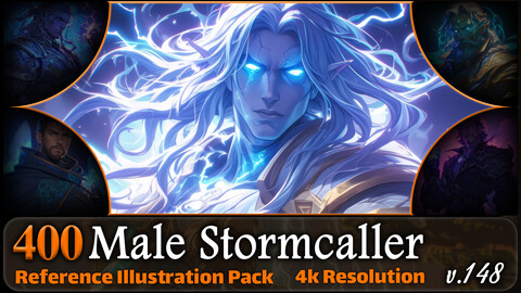 400 Male Stormcaller Reference Pack | 4K | v.148