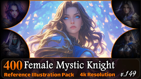 400 Female Mystic Knight Reference Pack | 4K | v.149