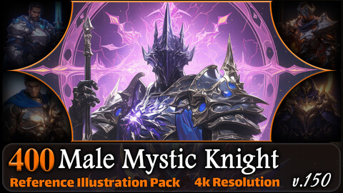 400 Male Mystic Knight Reference Pack | 4K | v.150