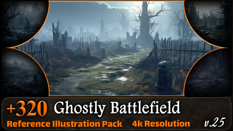 320 Ghostly Battlefield Reference Pack | 4K | v.25