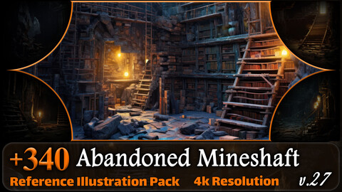 340 Abandoned Mineshaft Reference Pack | 4K | v.27