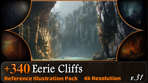 340 Eerie Cliffs Reference Pack | 4K | v.31