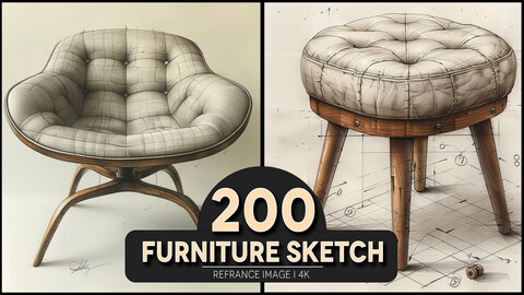 Furniture Sketch 4K Reference/Concept Images