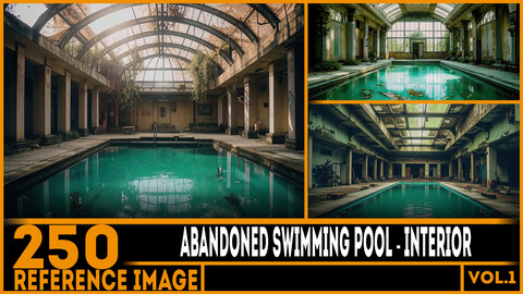 250 ART - Abandoned Swimming Pool Interior - Reference 6K Package vol.1