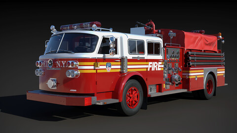 Fire truck American La France 1000 Engine FDNY