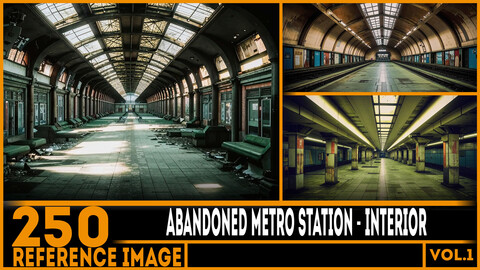 250 ART - Abandoned Metro Station Interior - Reference 6K Package vol.1