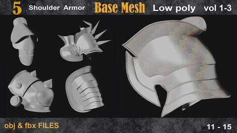 5 Shoulder Armor Basemesh vol 1-03