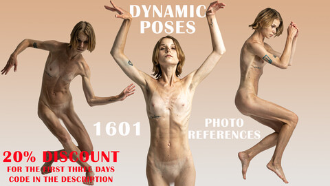 Dynamic poses 1601 photo references 20% discount