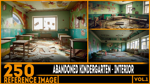 250 ART - Abandoned Kindergarten Interior - Reference 6K Package vol.1