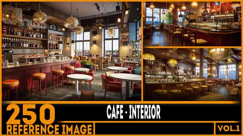 250 ART - Cafe Interior - Reference 6K Package vol.1