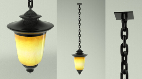 Ceiling Lamp and Chain