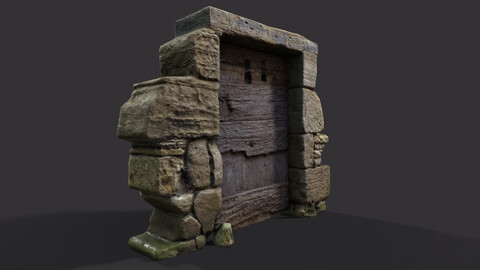 Medieval Door photogrammetry based 3d model 2